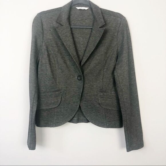 CAbi Jackets & Blazers - CABI | Dark Gray Button Front Blazer Size 6